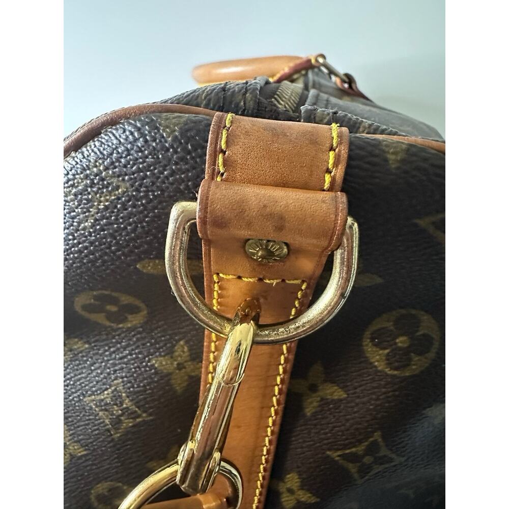 Louis Vuitton Keepall 55 Bandouliere Monogram Travel Bag Duffle Strap Bando - Picture 14 of 16